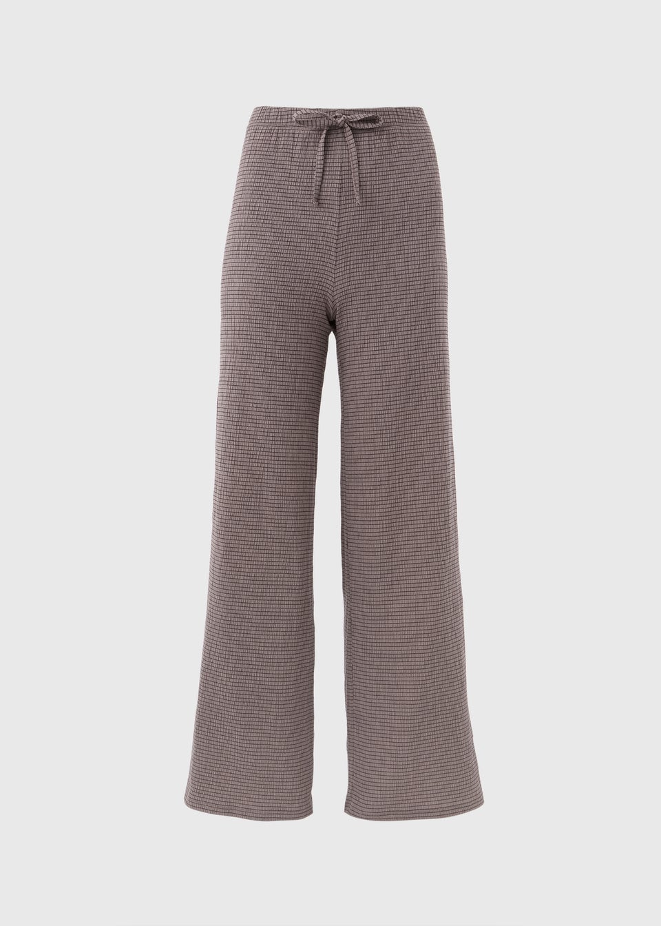 Taupe Textured Co Ord Trousers