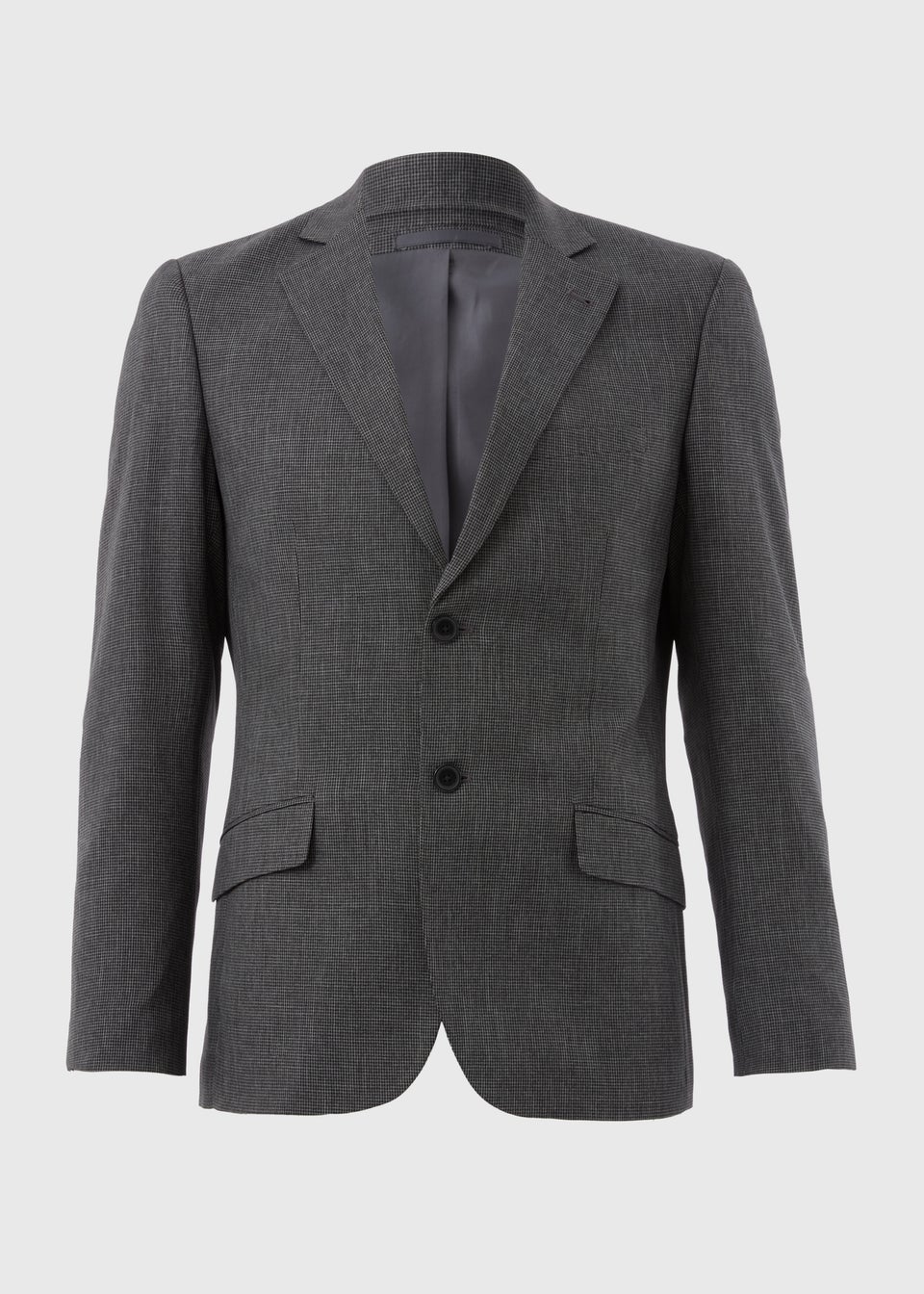 Taylor & Wright Charcoal Micro Check Hardwick Slim Fit Suit Jacket