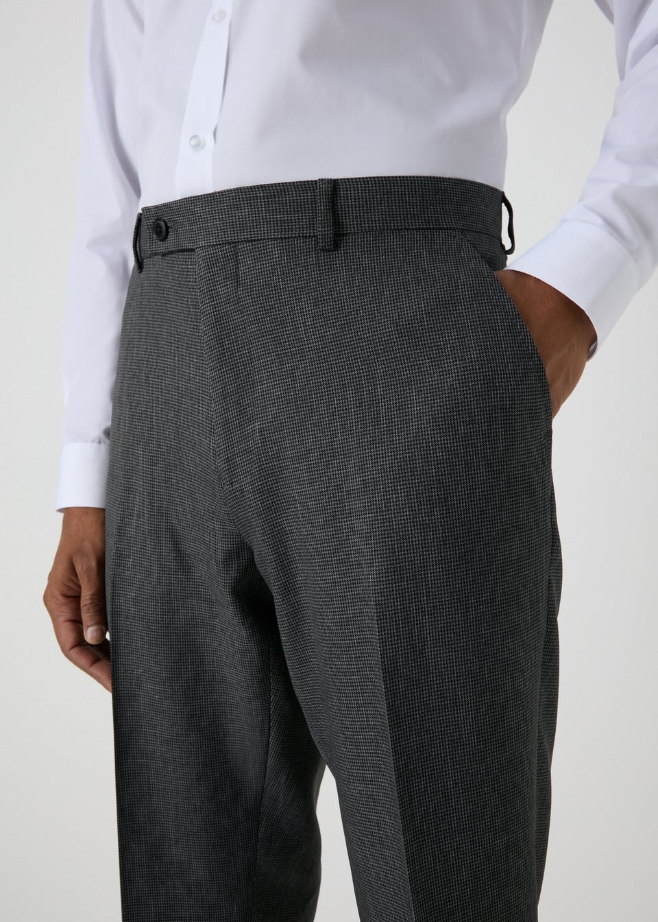 Taylor & Wright Hardwick Charcoal Slim Fit Trousers