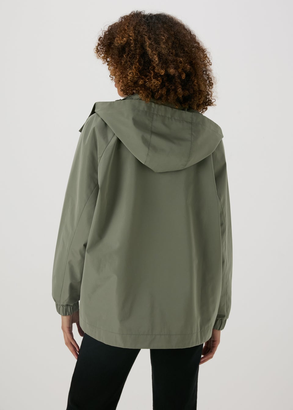 Khaki Mid Length Mac Coat