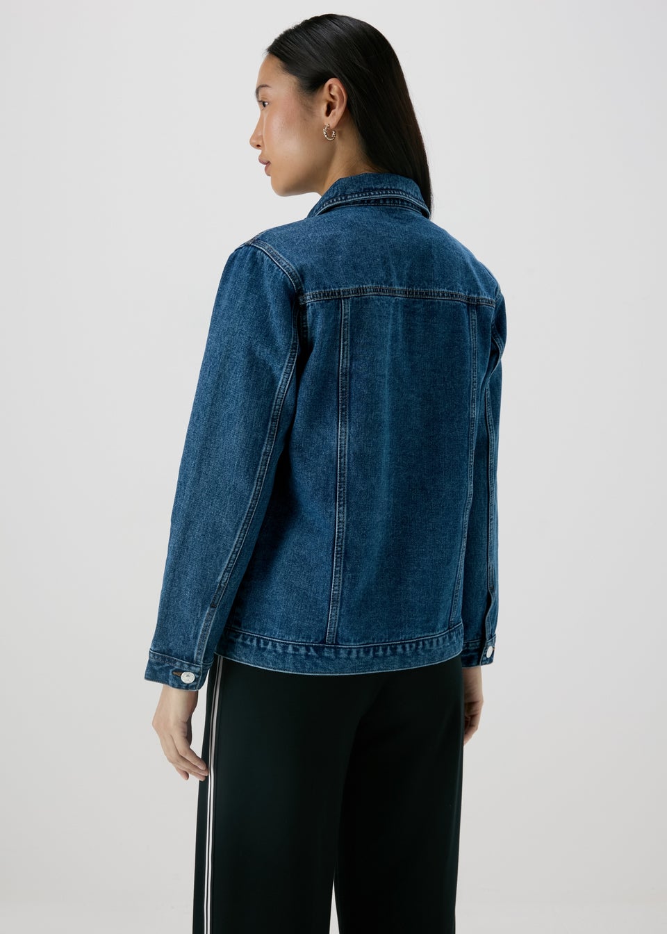 Dark Wash Denim Oversized Jacket