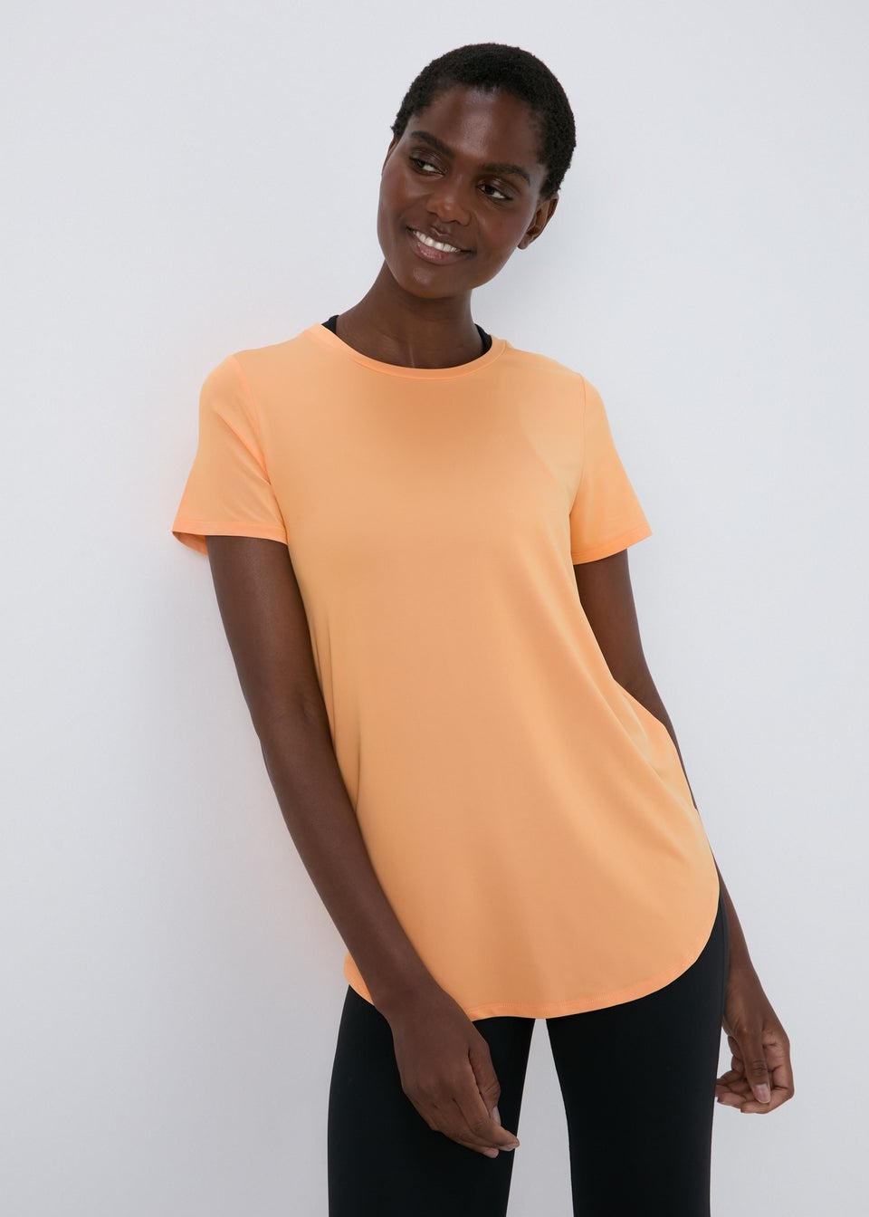 Longline workout shirt deals