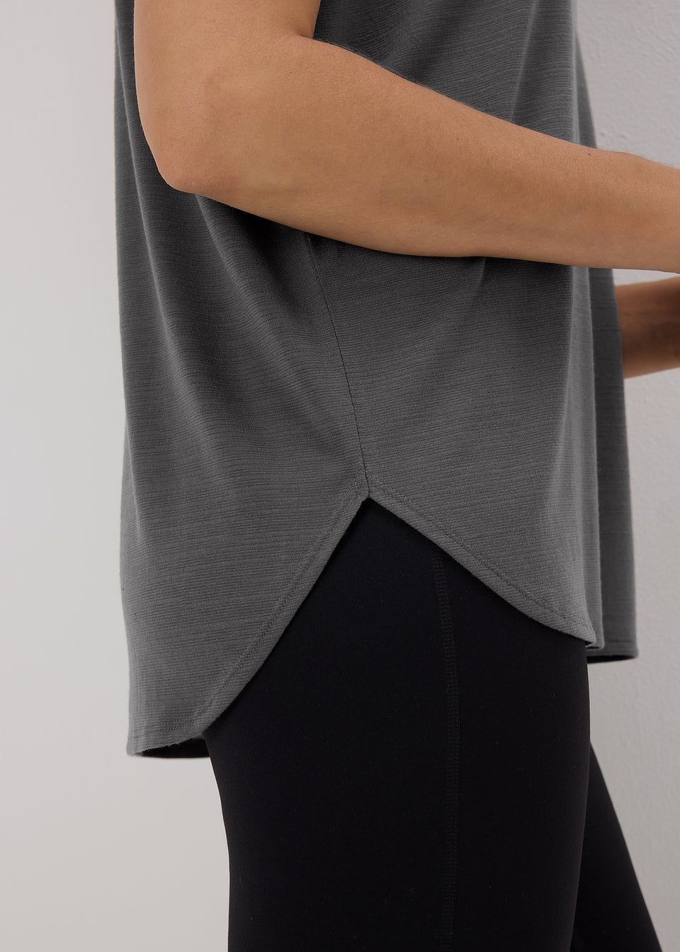 Souluxe Charcoal V Neck T-Shirt