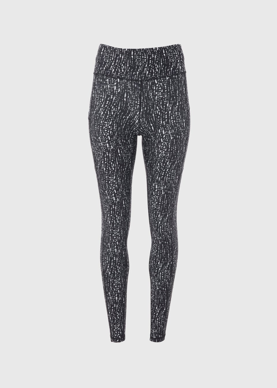 Souluxe Black Mono Printed Leggings Matalan