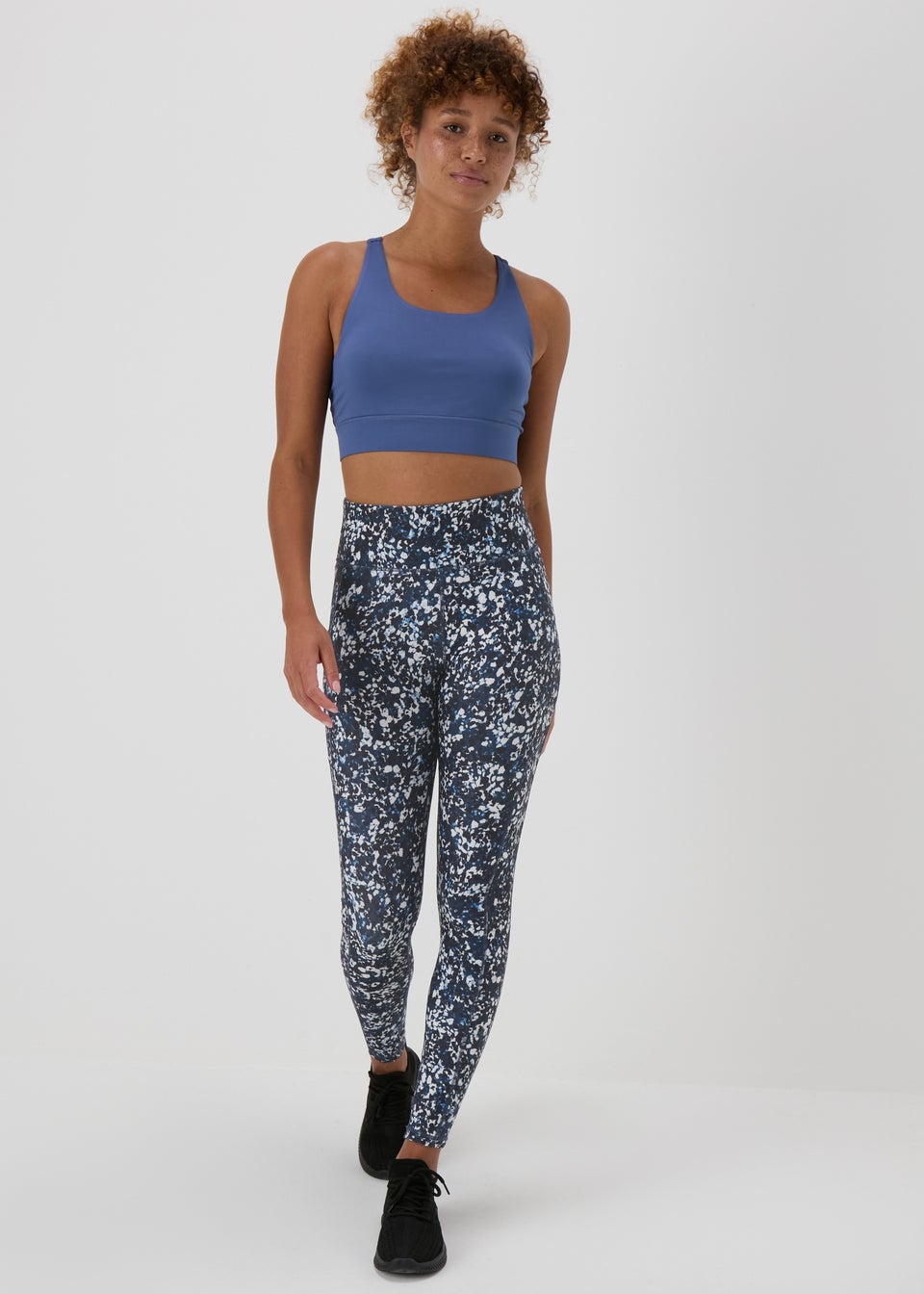 Souluxe Navy Slatter Print Leggings Matalan