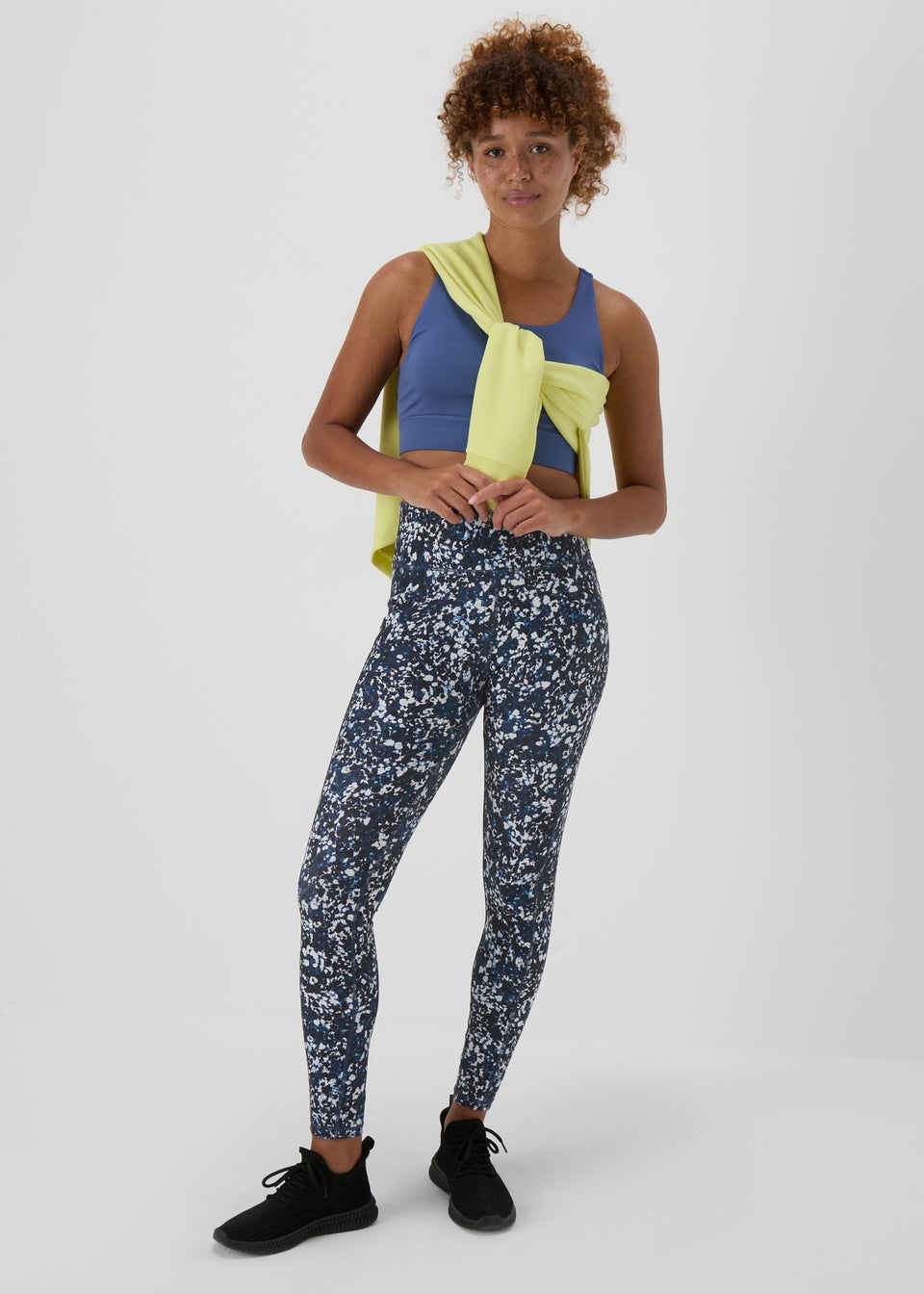 Souluxe Navy Slatter Print Leggings