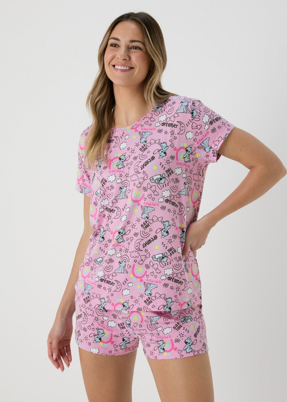 Disney Lilac Lilo Stitch Pyjama Set Matalan