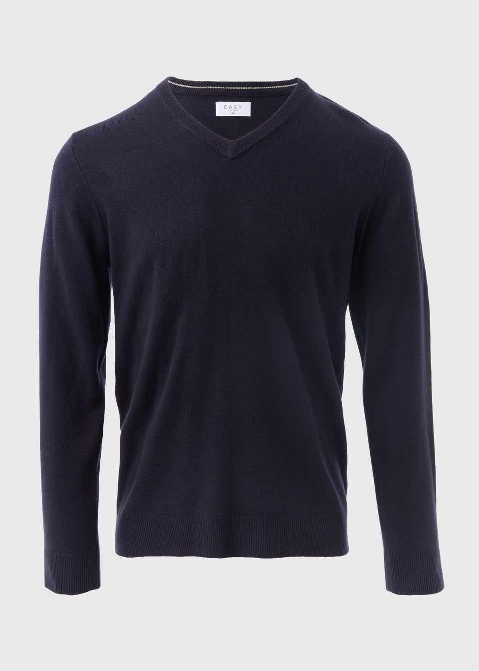 Navy V-Neck Cashmilon Jumper