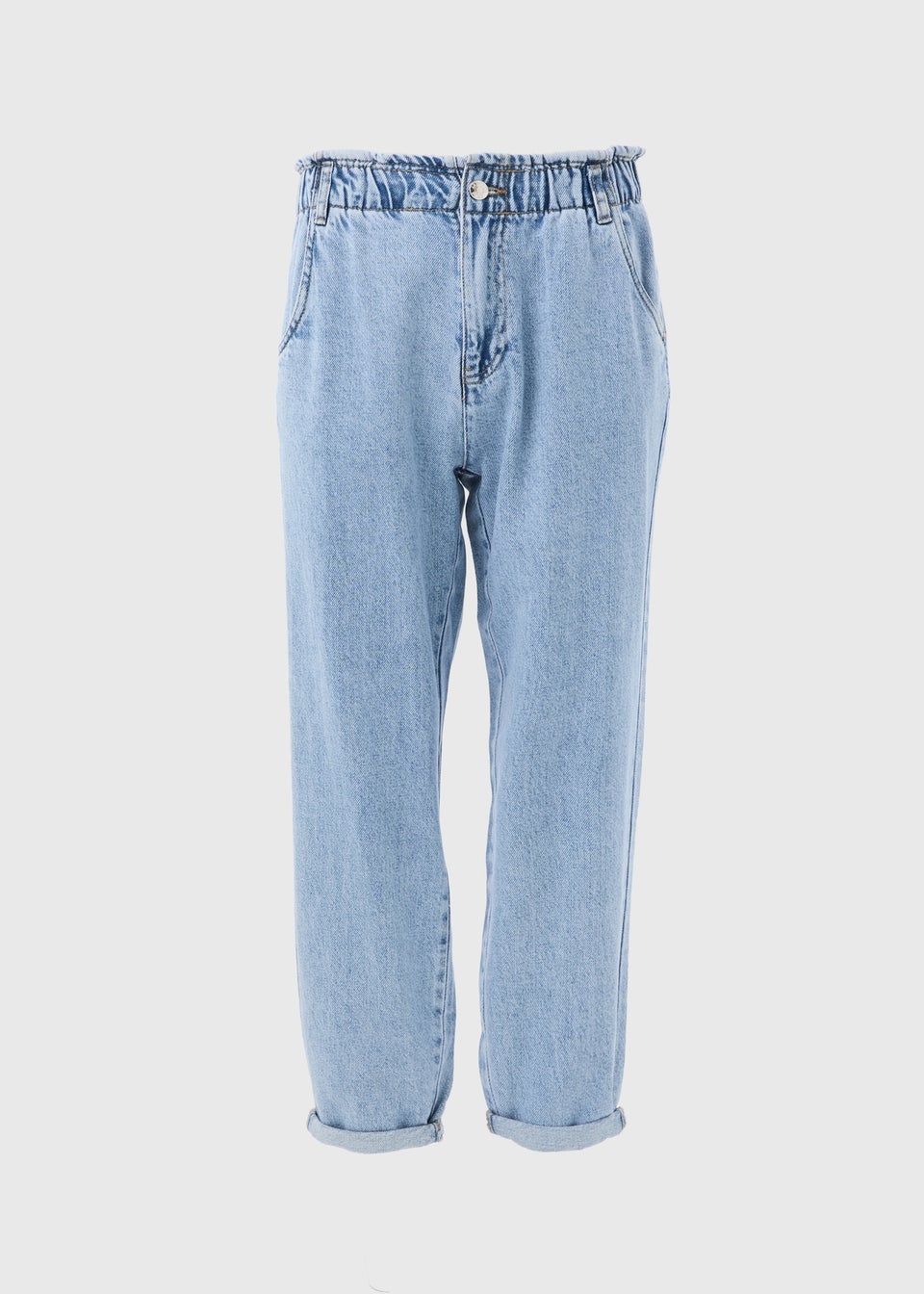 Lightwash Blue Paperbag Jeans