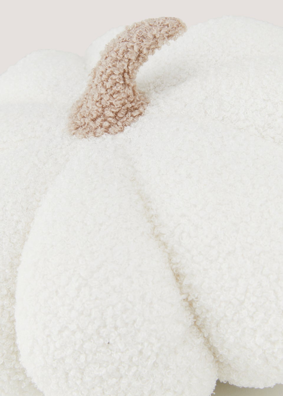 Cream Pumpkin Shaped Cushion (30cm x 30cm)
