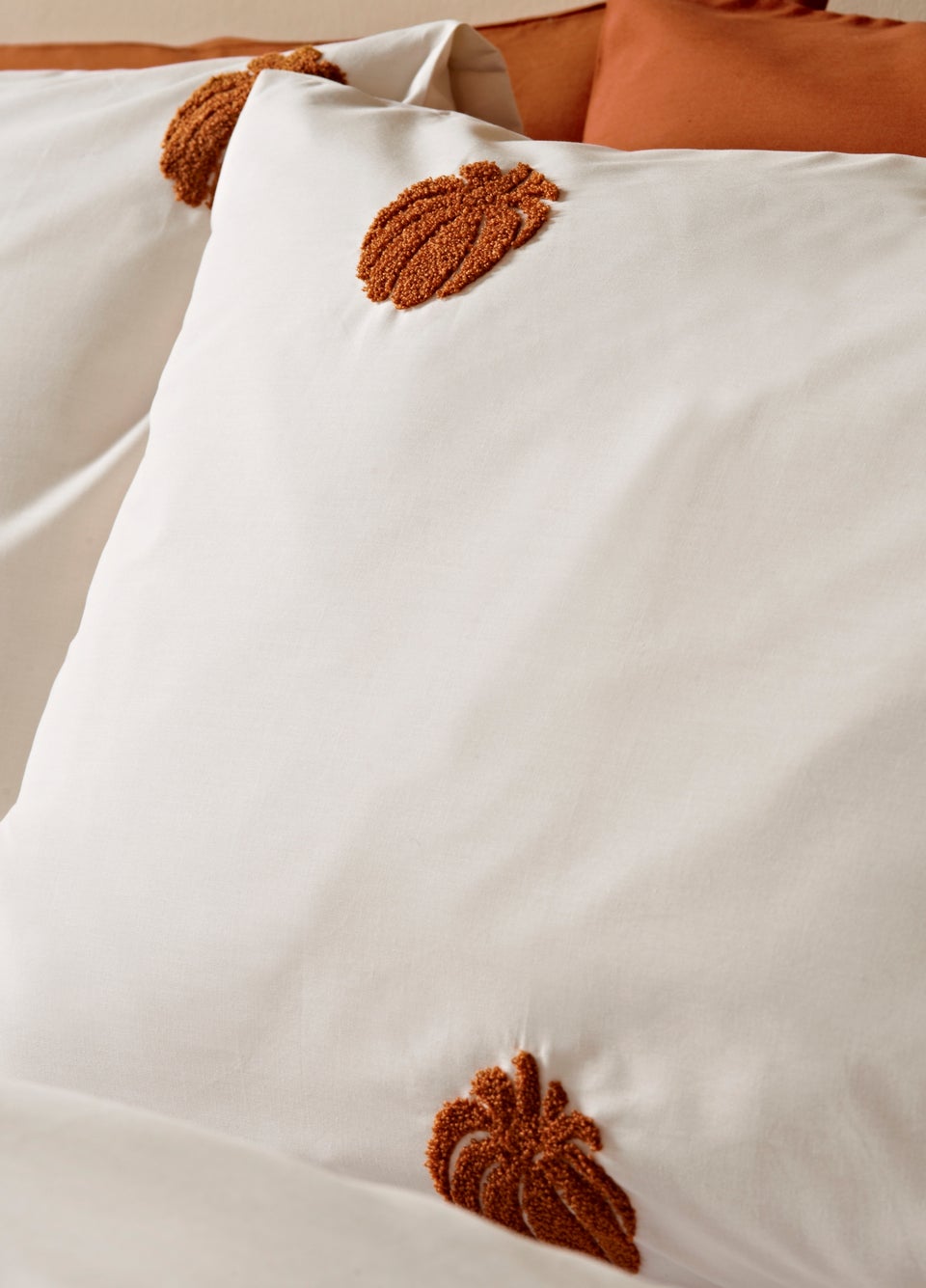 Orange Boucle Pumpkin Duvet Set