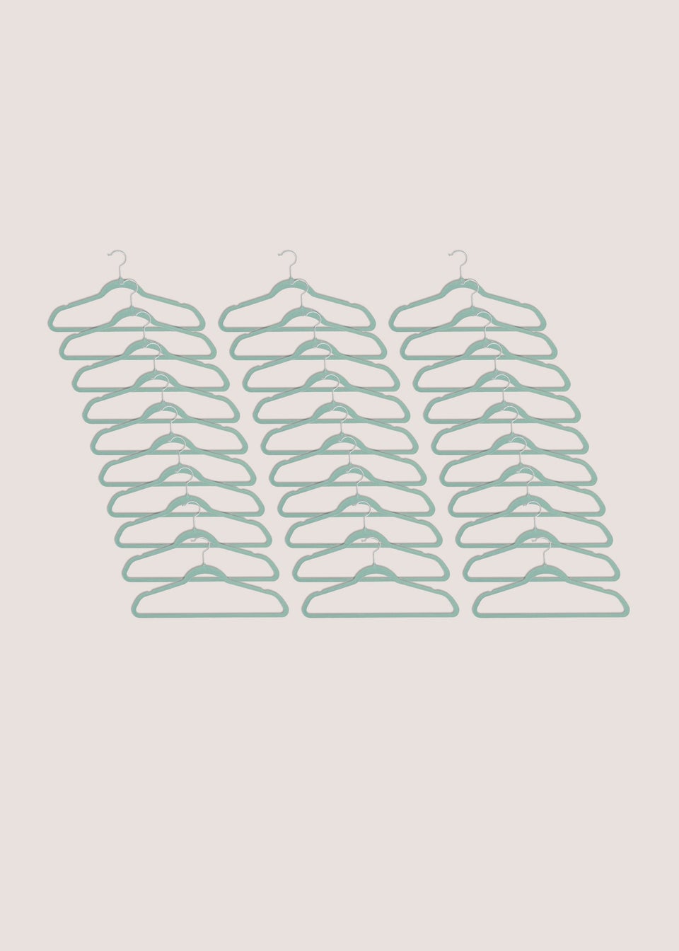 30 Pack Green Hangers (45cm x 24cm)