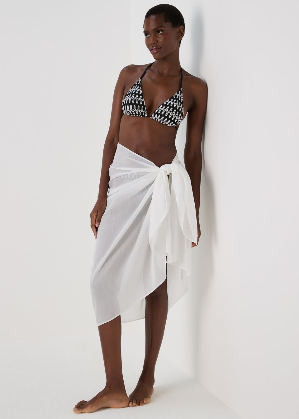 White sarong skirt online