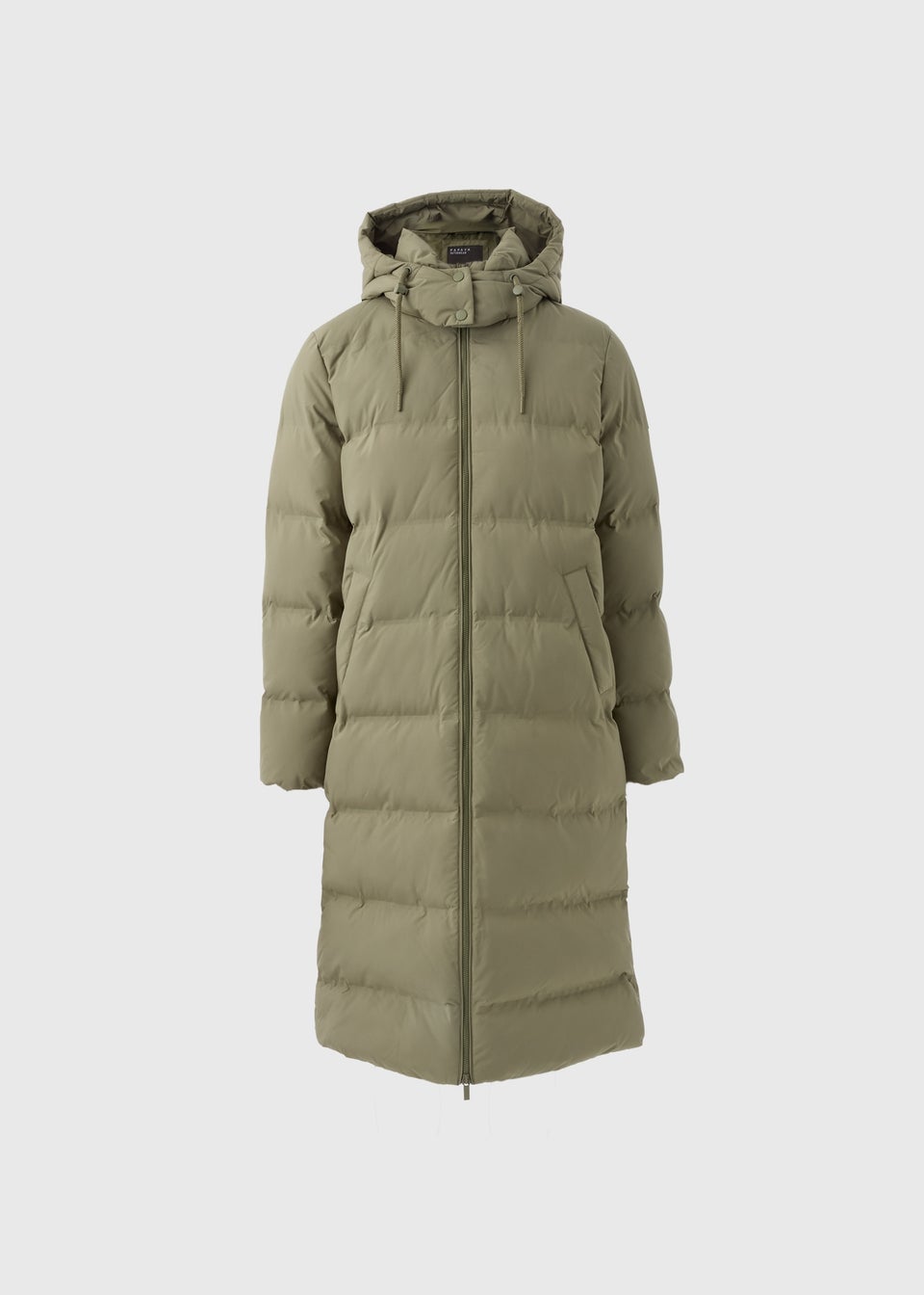 Khaki Long Padded Coat Matalan