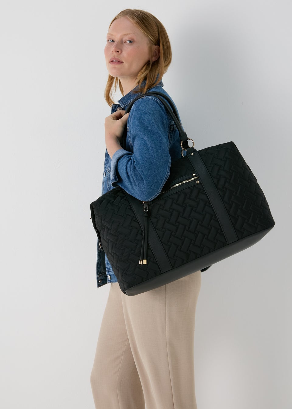 Black Weekender Bag Matalan