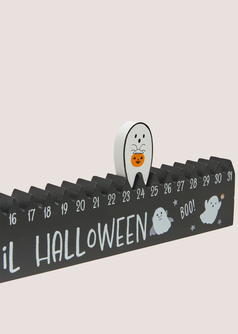 Black Halloween Countdown (46x2.5x10.4cm)