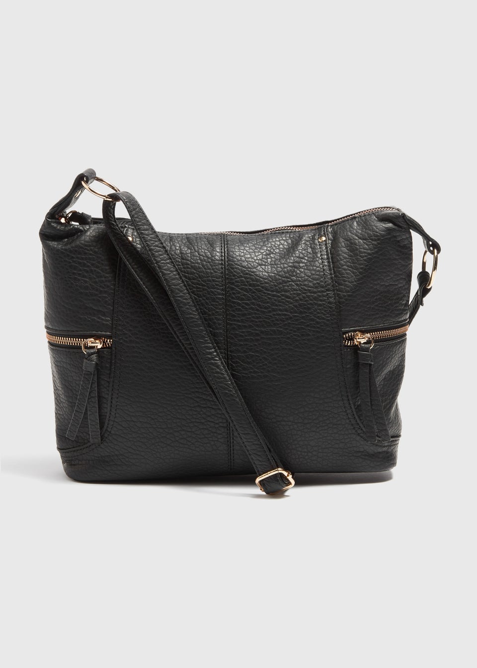 Black slouchy crossbody bag best sale