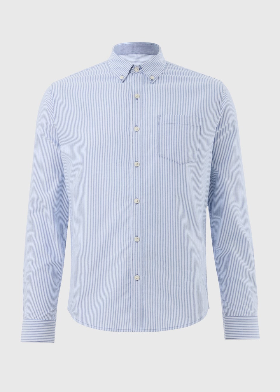 Blue Striped Oxford Shirt