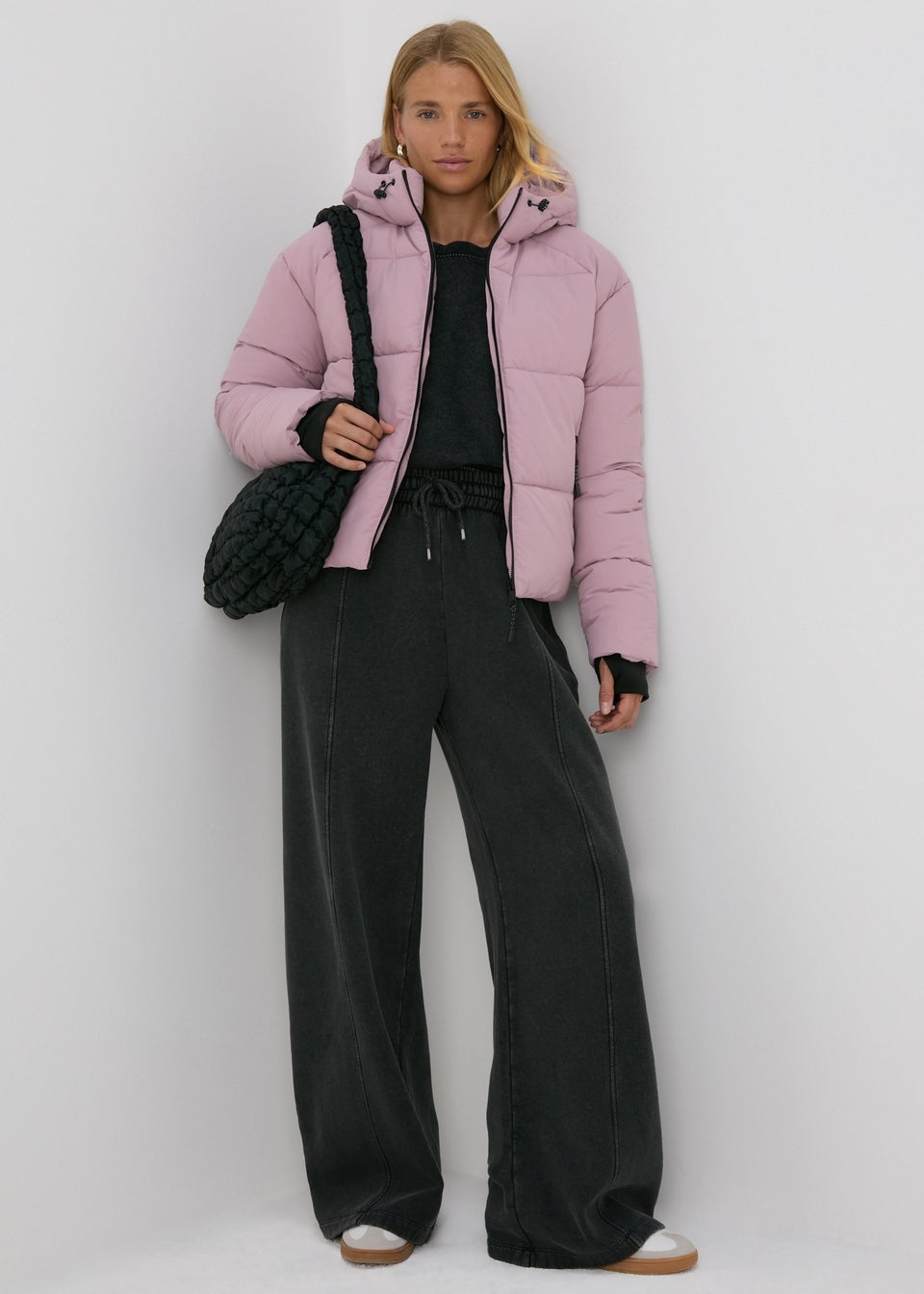 Pink Padded Short Coat Matalan