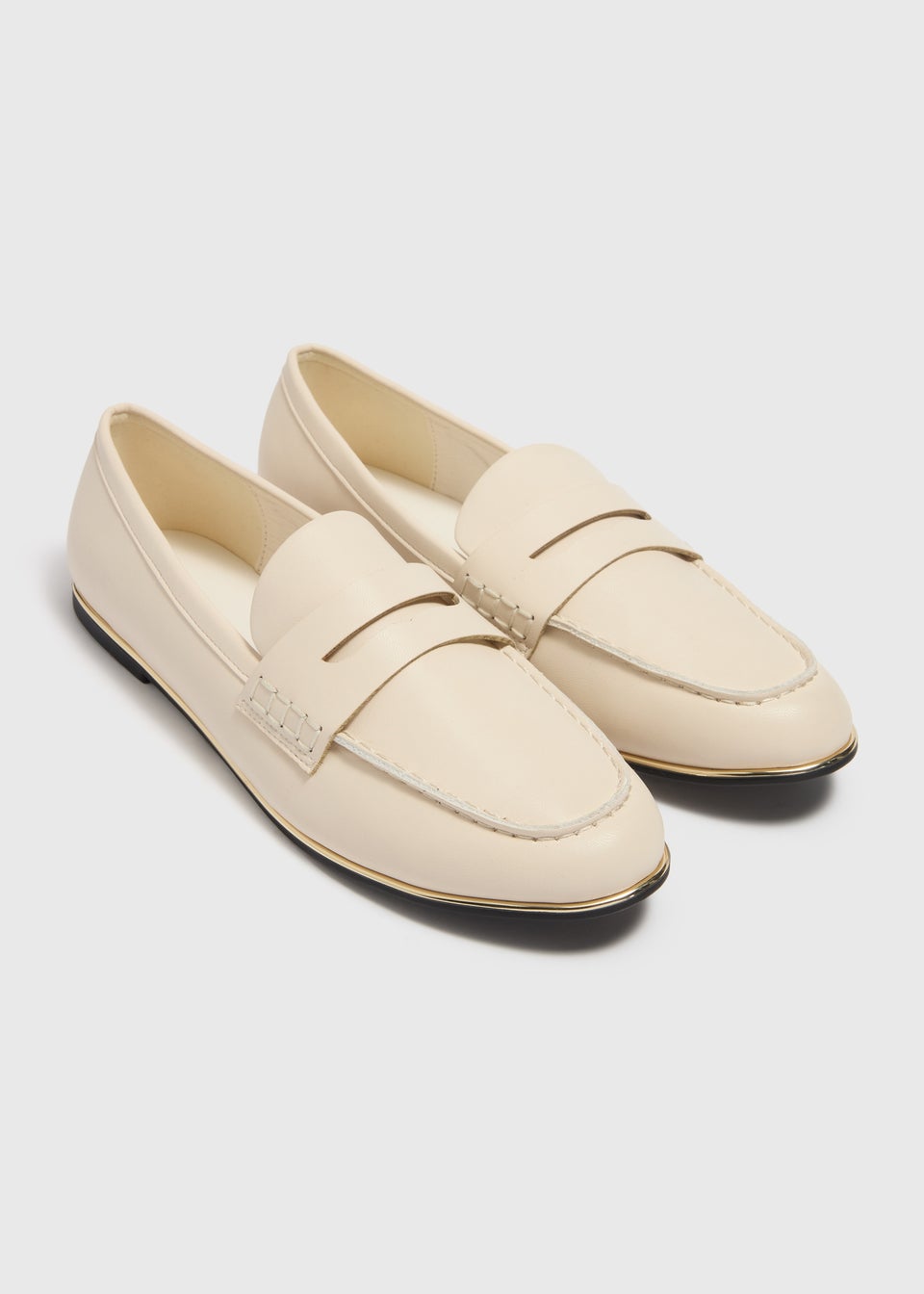 Cream Basic Loafer Matalan