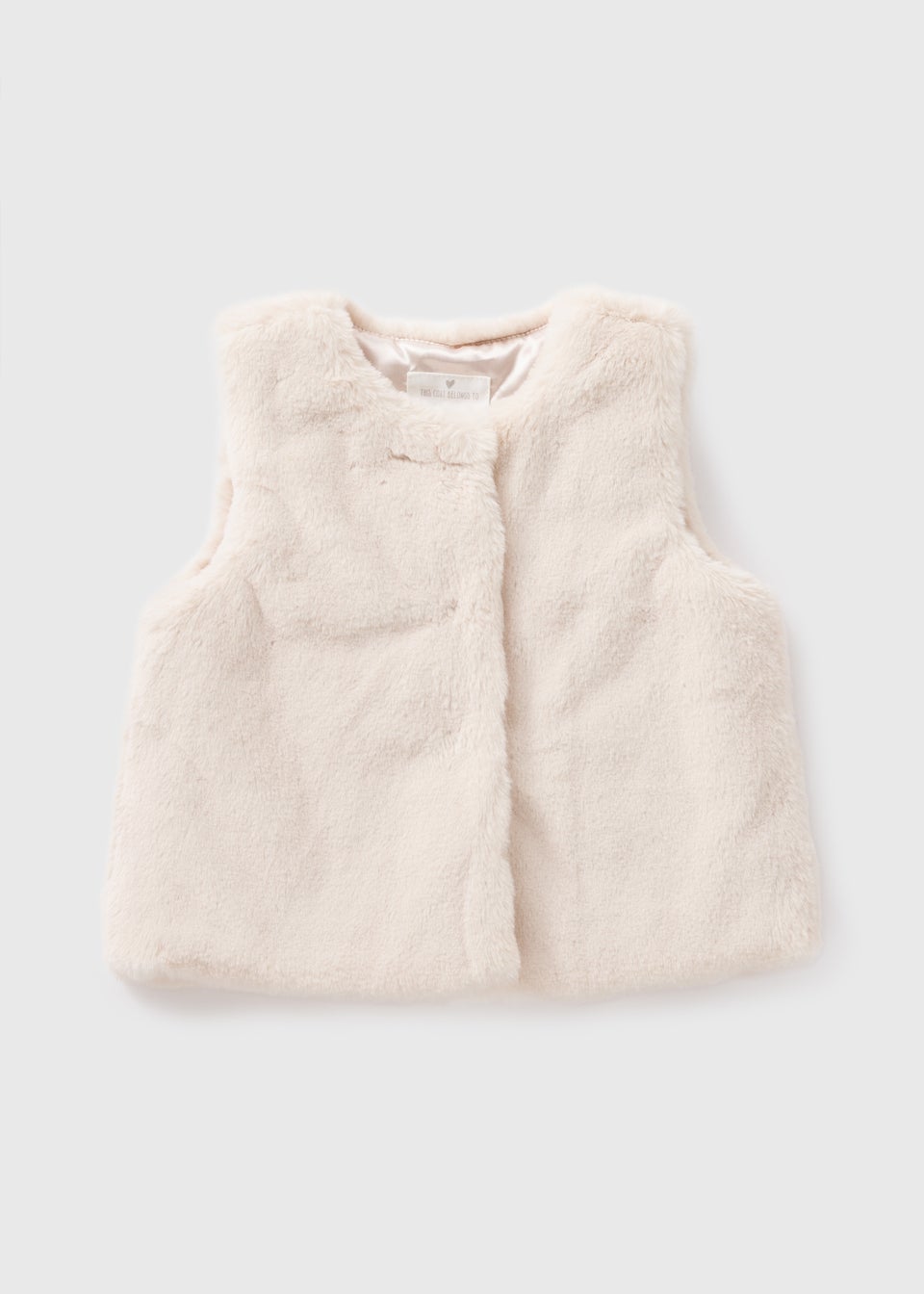 Girls Cream Fur Gilet (1-7yrs)
