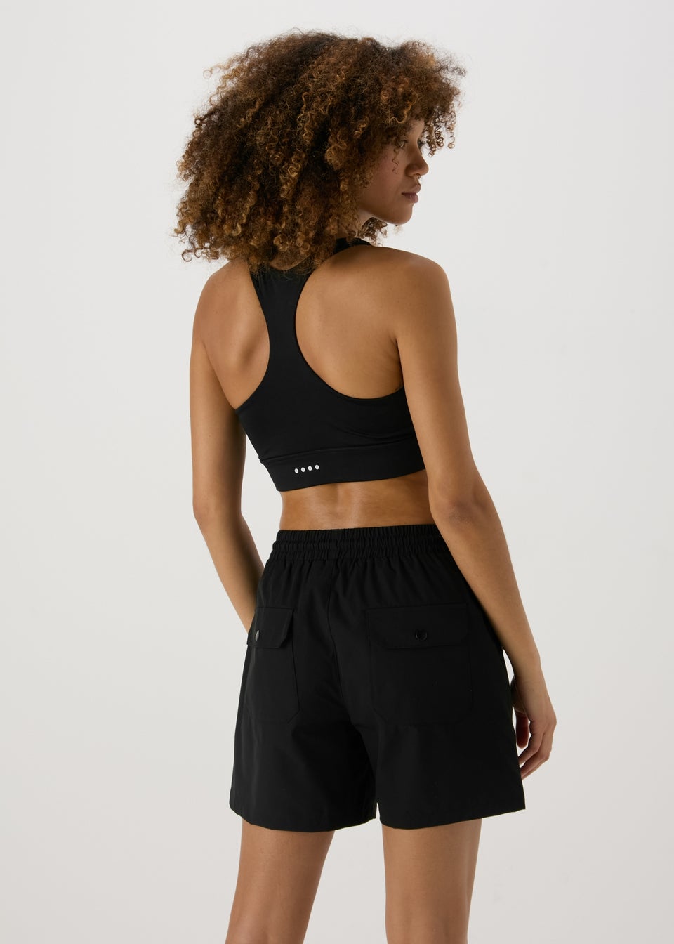 Souluxe Black Walking Shorts
