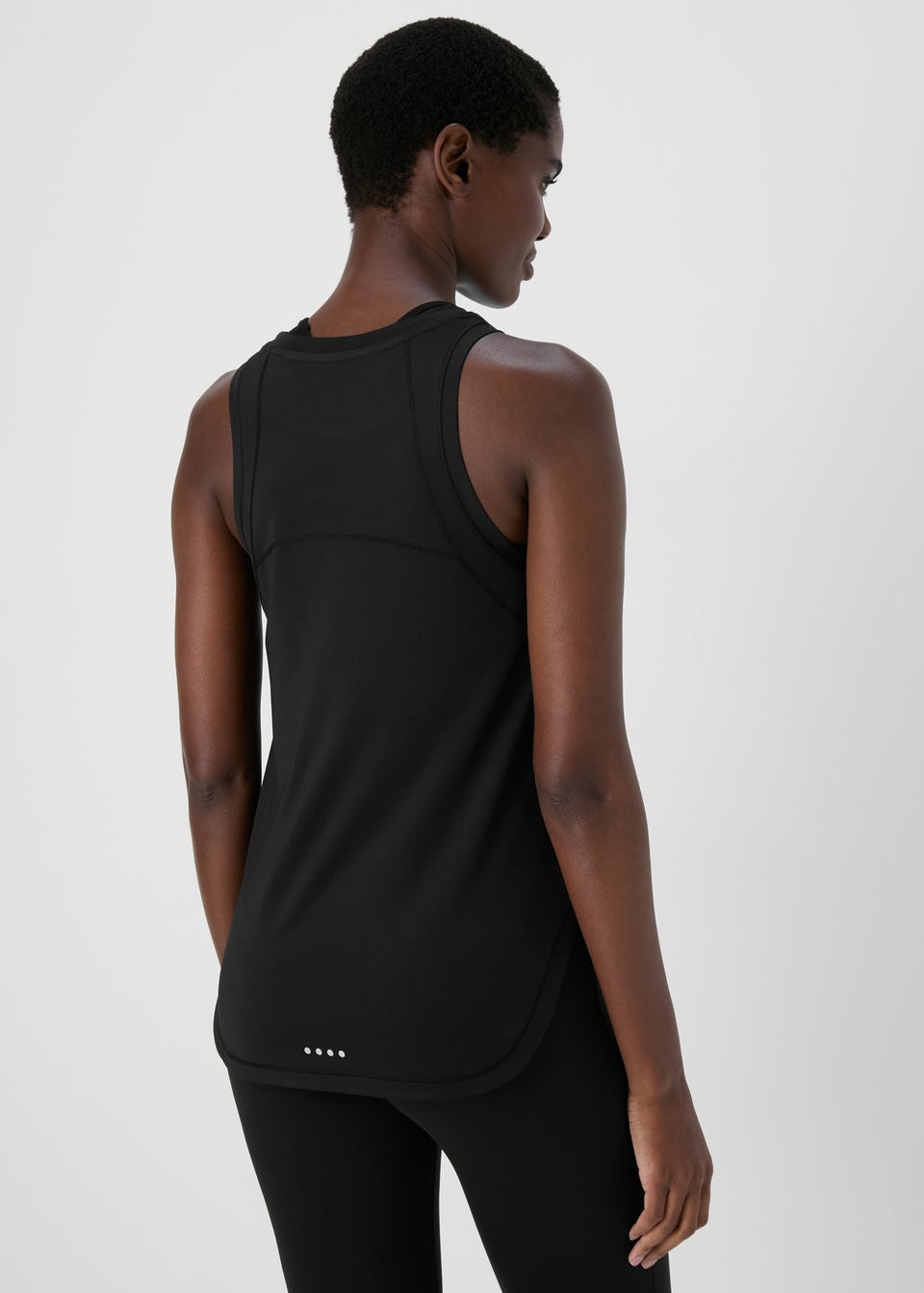 Souluxe Black High Neck Vest Top