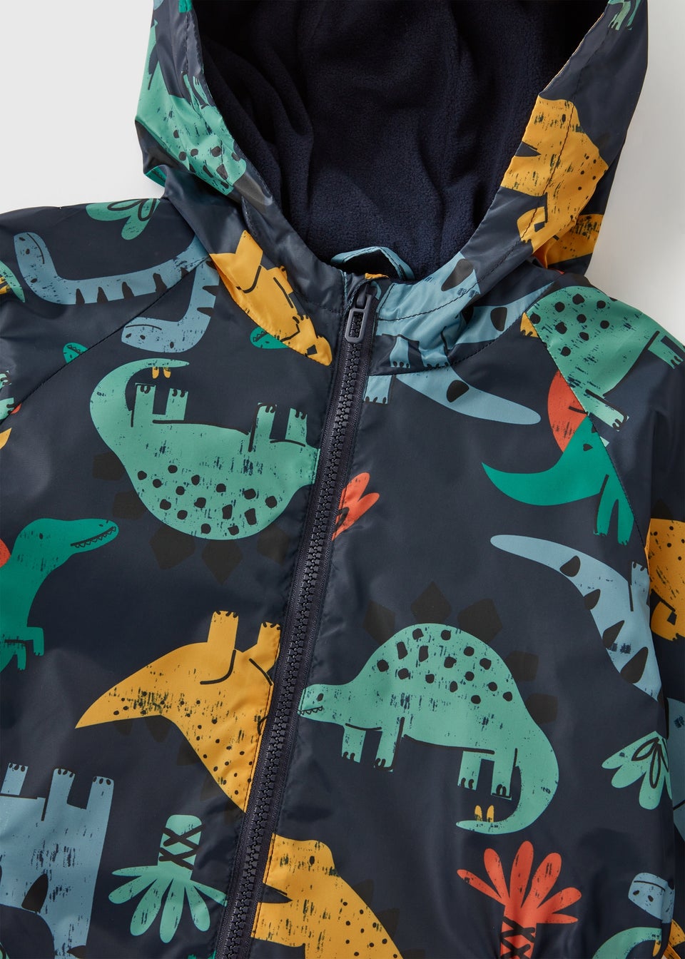 Boys Navy Dino Puddle Suit (1-7yrs)