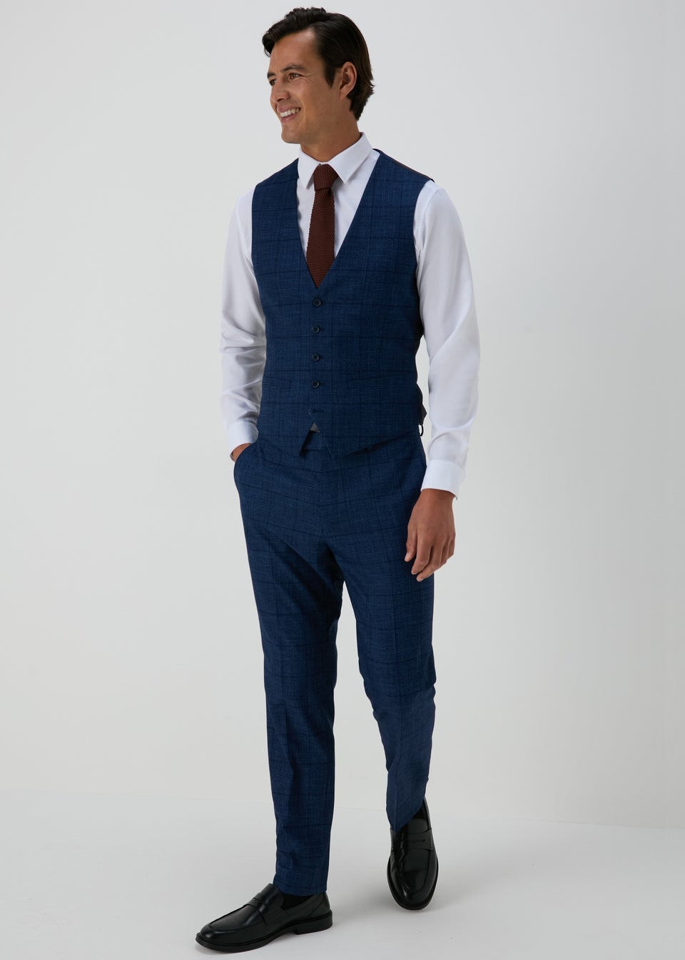 Taylor & Wright Chatsworth Navy Tailored Waistcoat