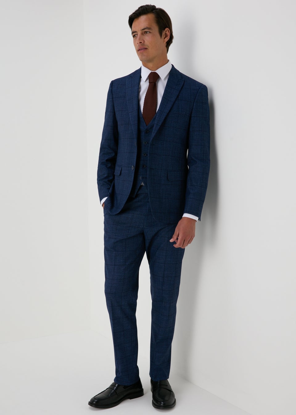 Taylor & Wright Navy Chatsworth Tailored Waistcoat