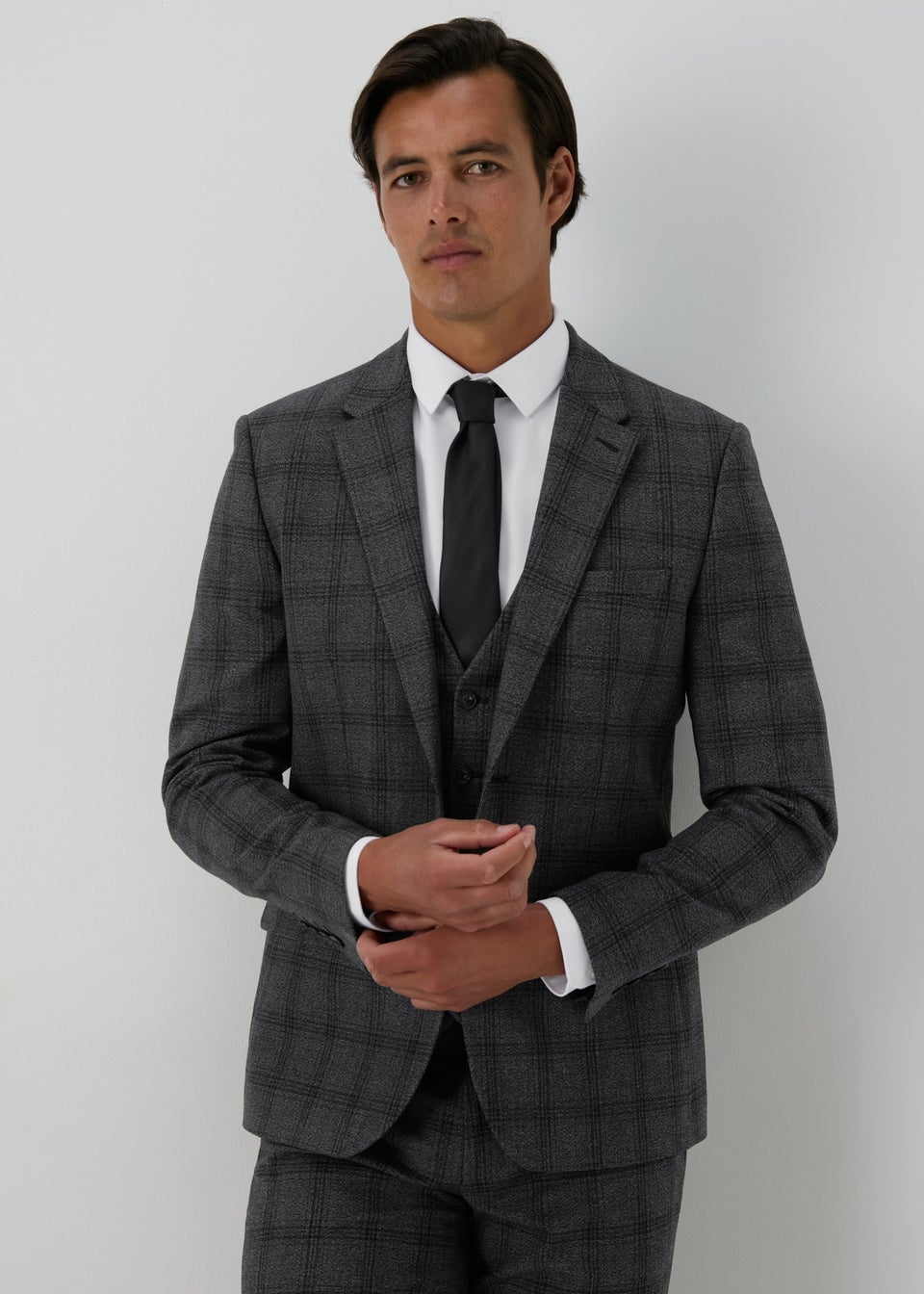 Taylor Wright Blenheim Charcoal Slim Fit Suit Jacket Matalan