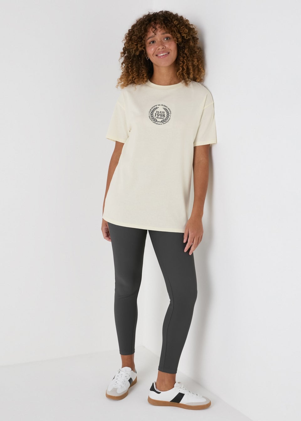 Ivory Oversized Graphic T-Shirt