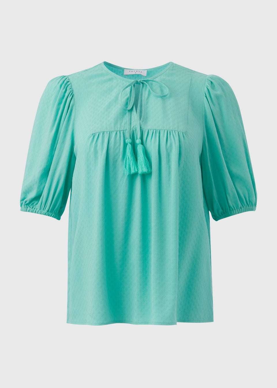 Turquoise Dobby Blouse