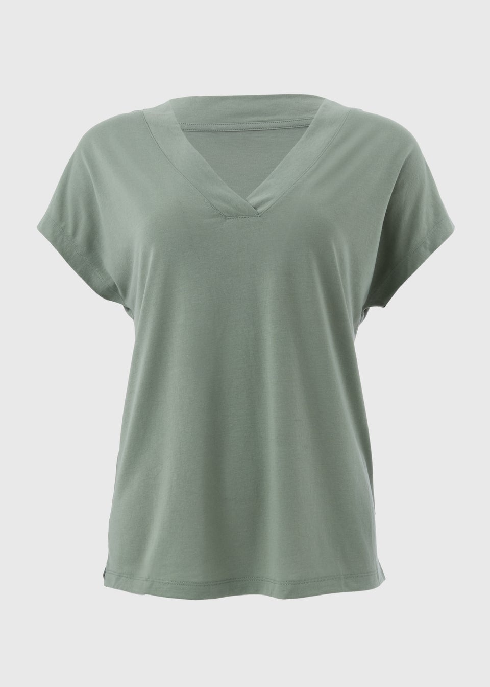 Green V Neck T-Shirt