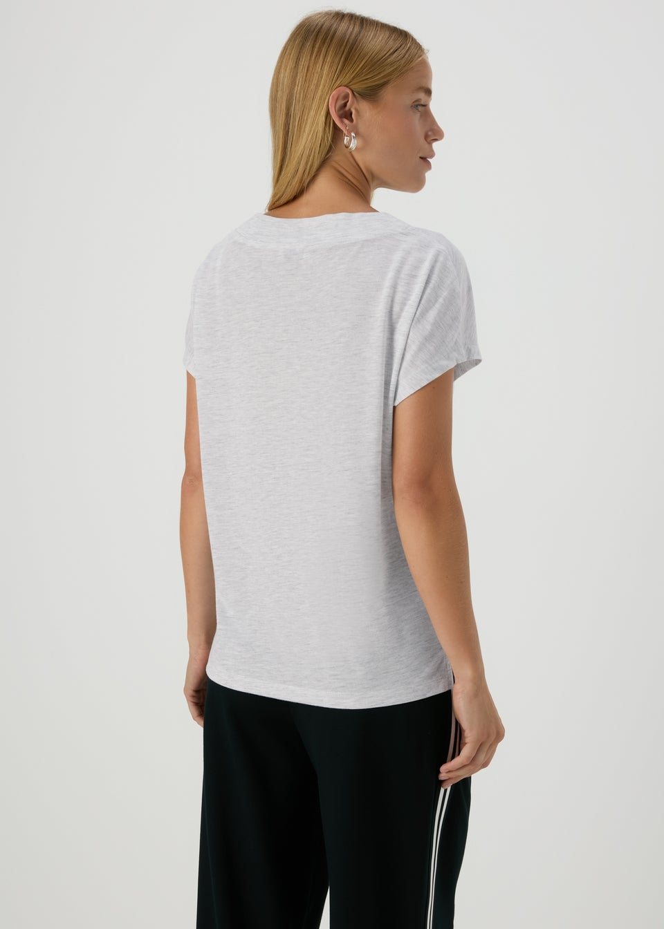 Grey V Neck T-Shirt