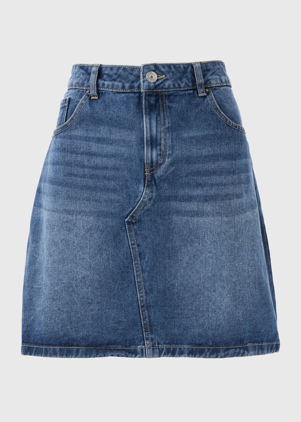 Denim Mid Wash Mini Skirt