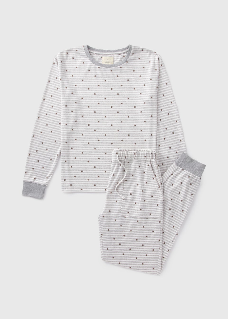 Grey Stripe Pyjama Set