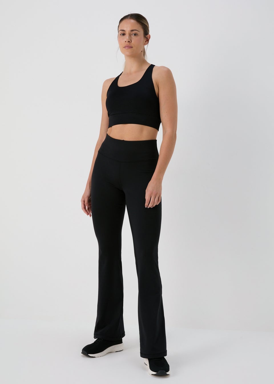 Souluxe Black Flare Leggings Matalan