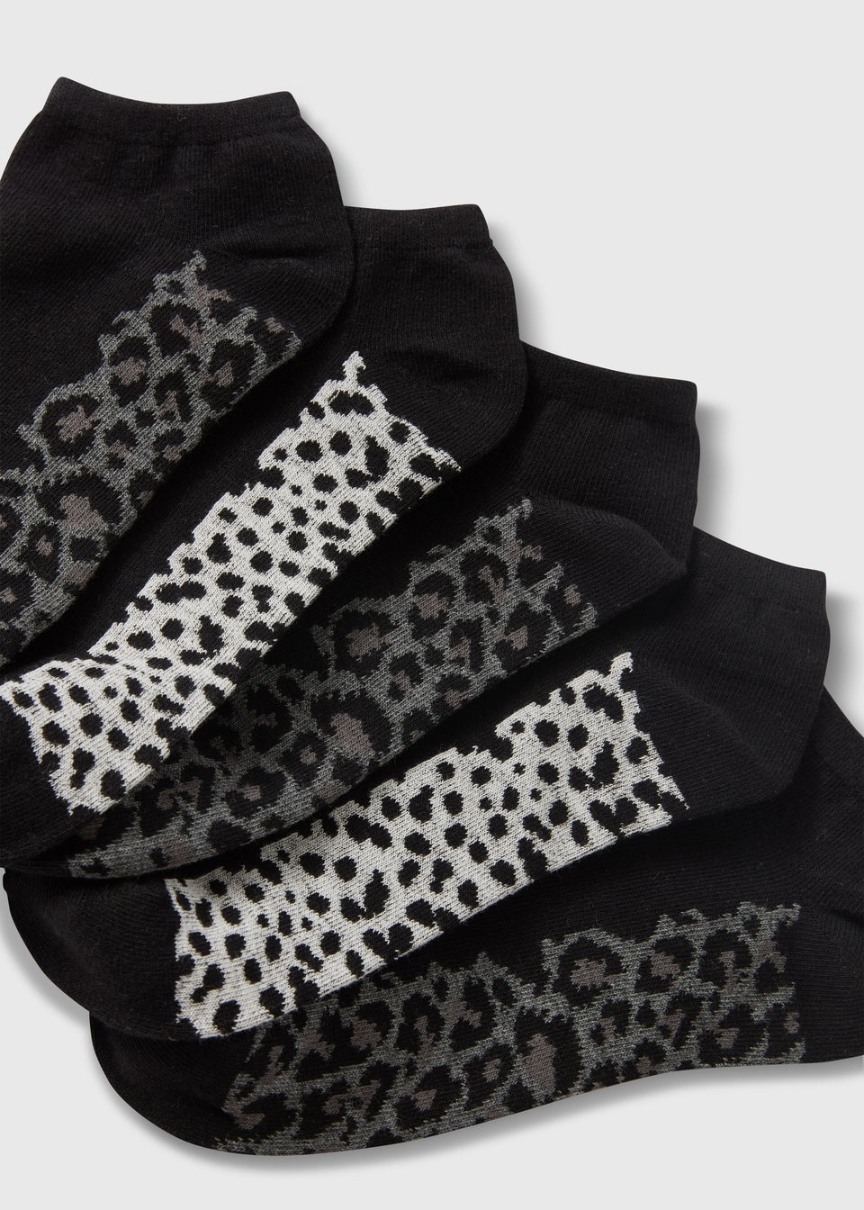 Leopard print trainer socks hot sale