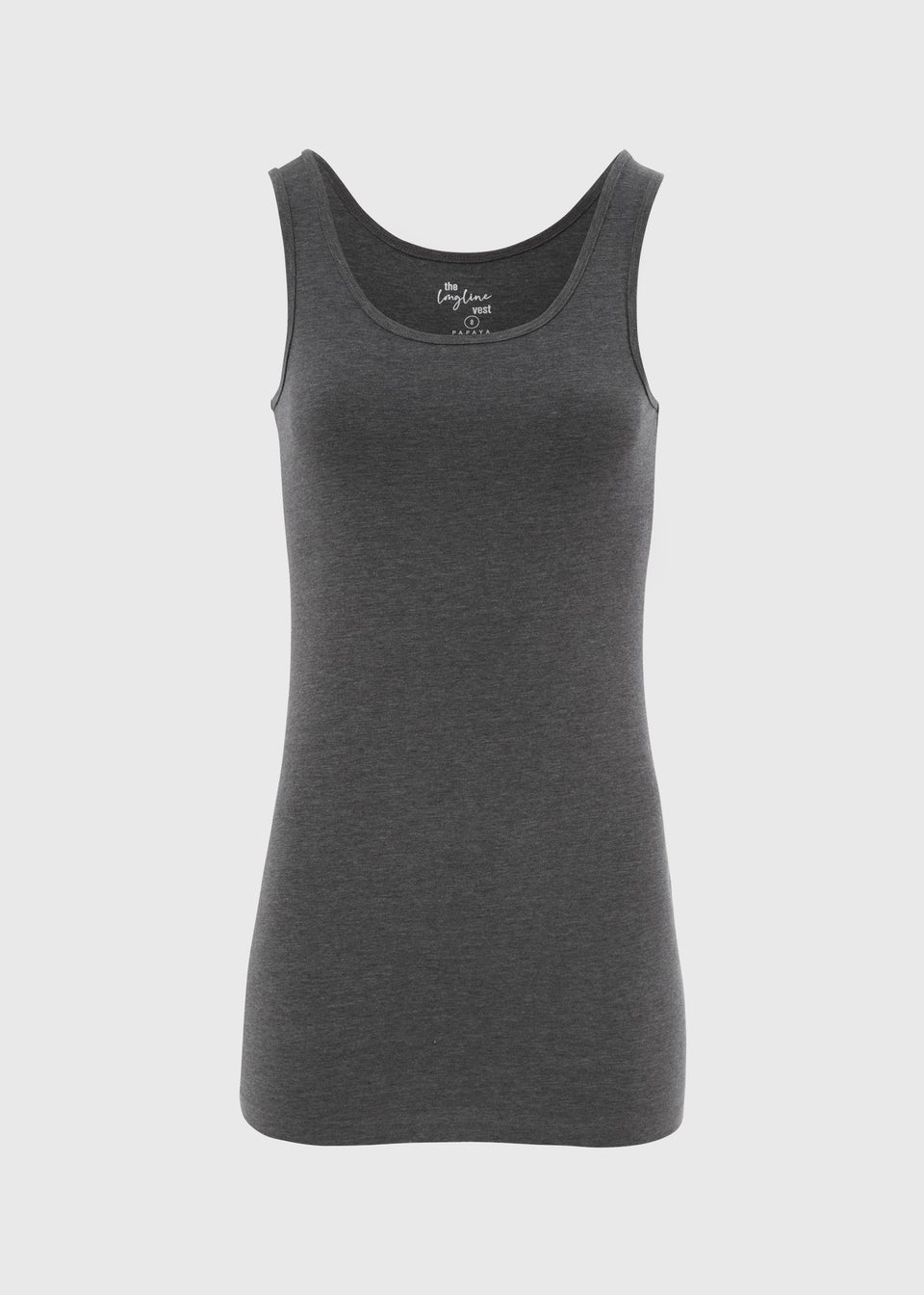 Charcoal Longline Vest