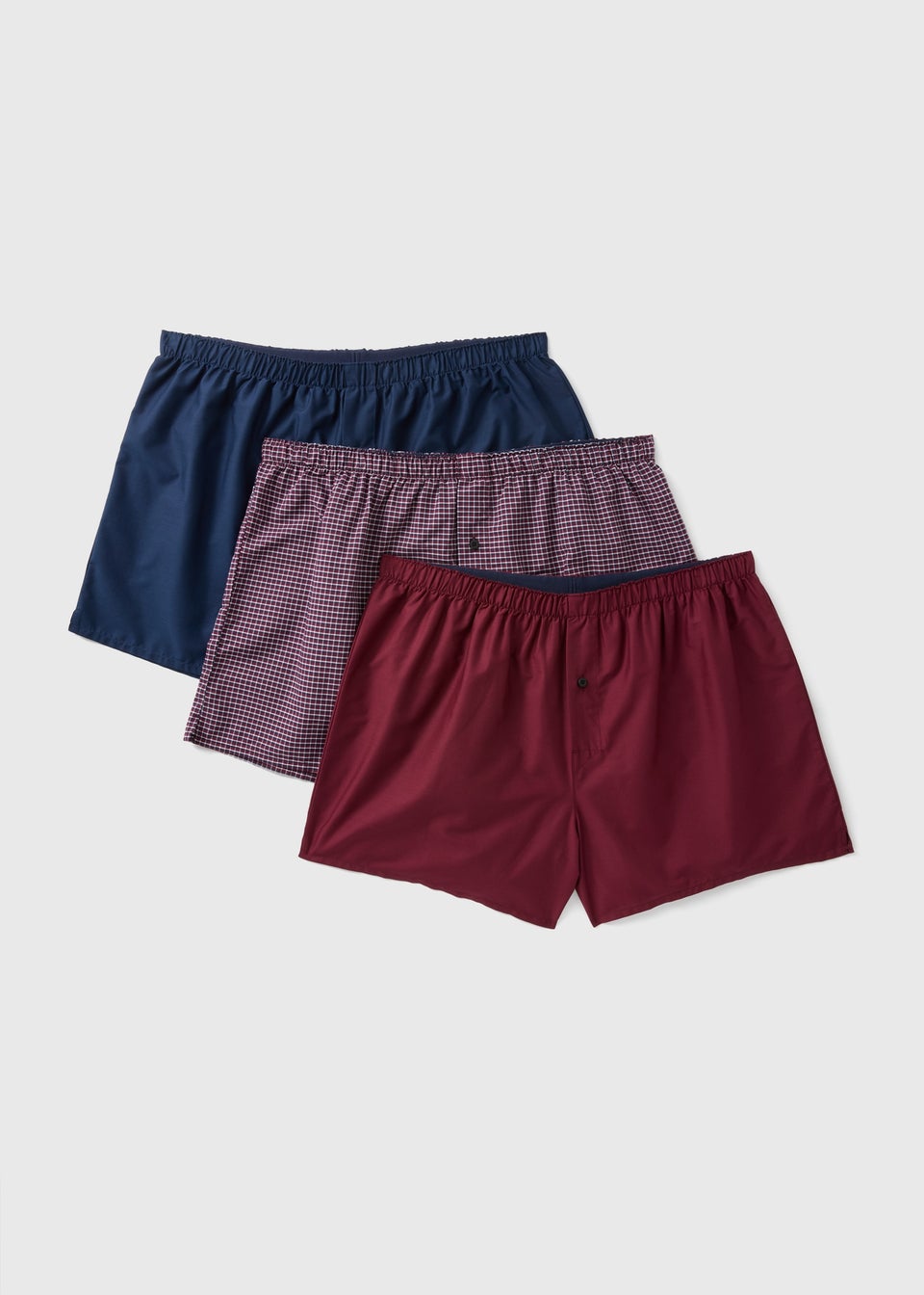 3 Pack Multicolour Woven Boxers