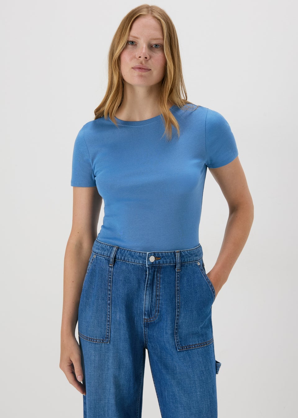 Blue Fitted T-Shirt