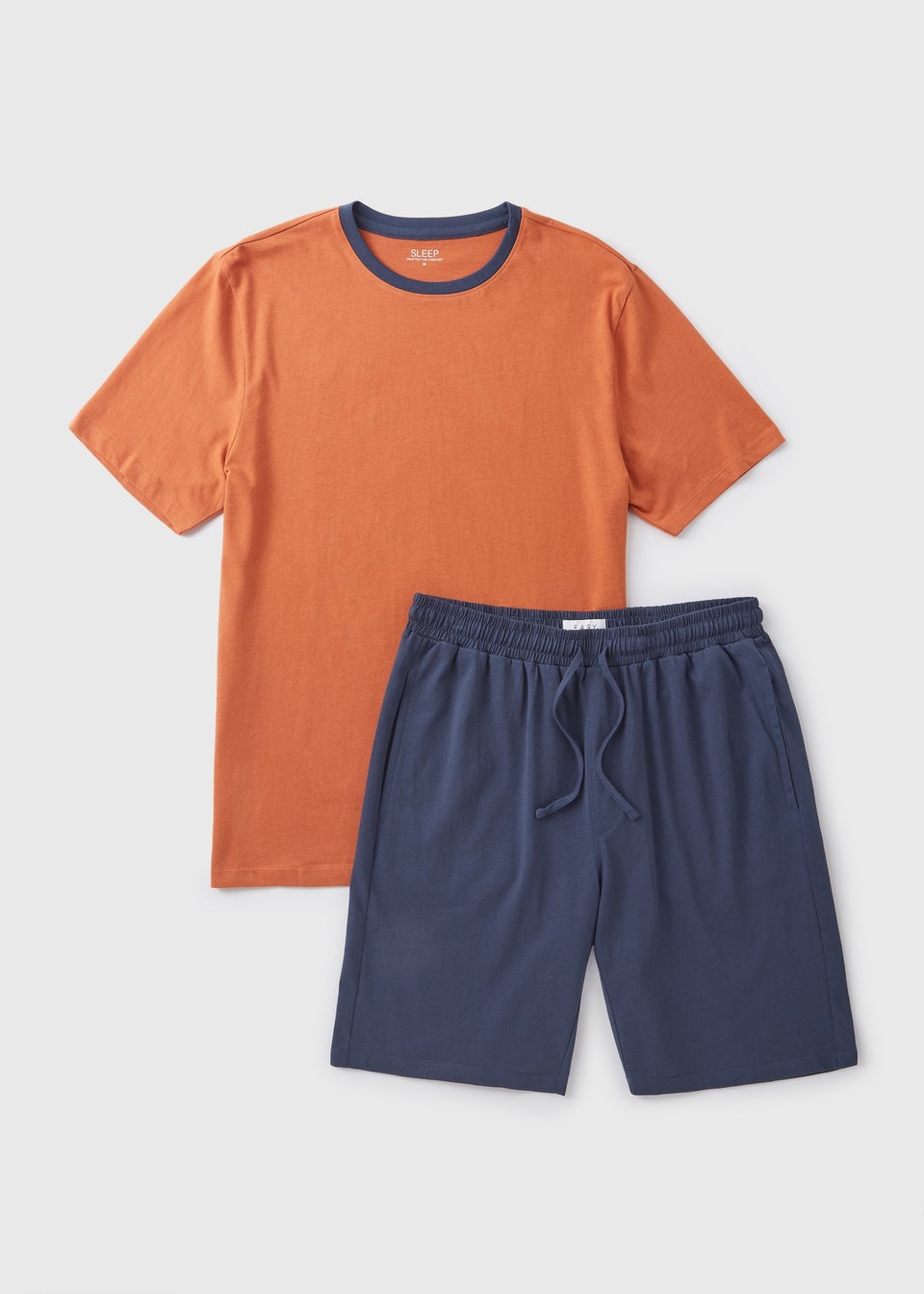 Orange Top & Shorts Pyjama Set