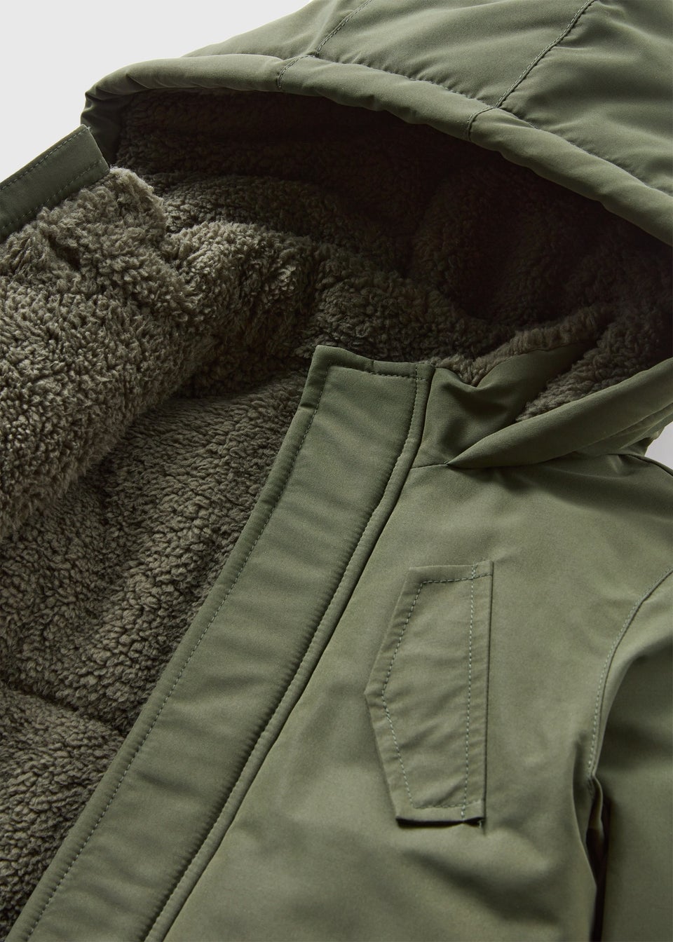 Boys khaki parka coat shop