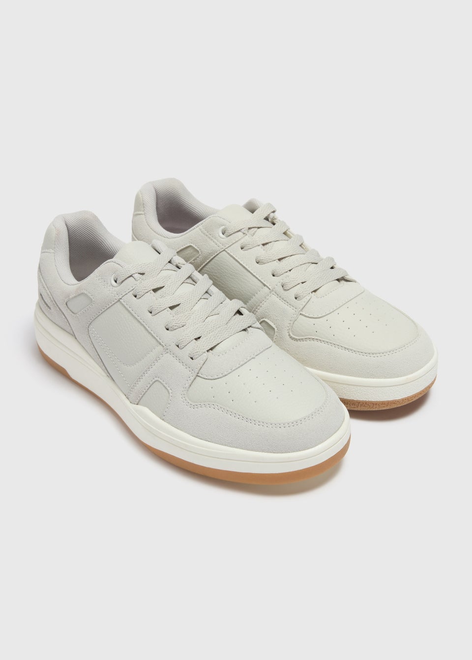 Taupe Court Trainers Matalan
