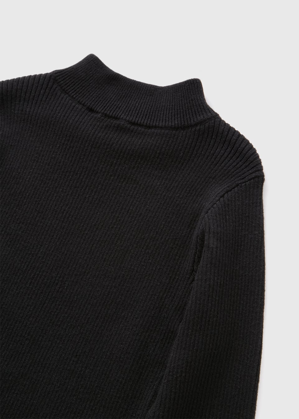 Girls black roll neck jumper store