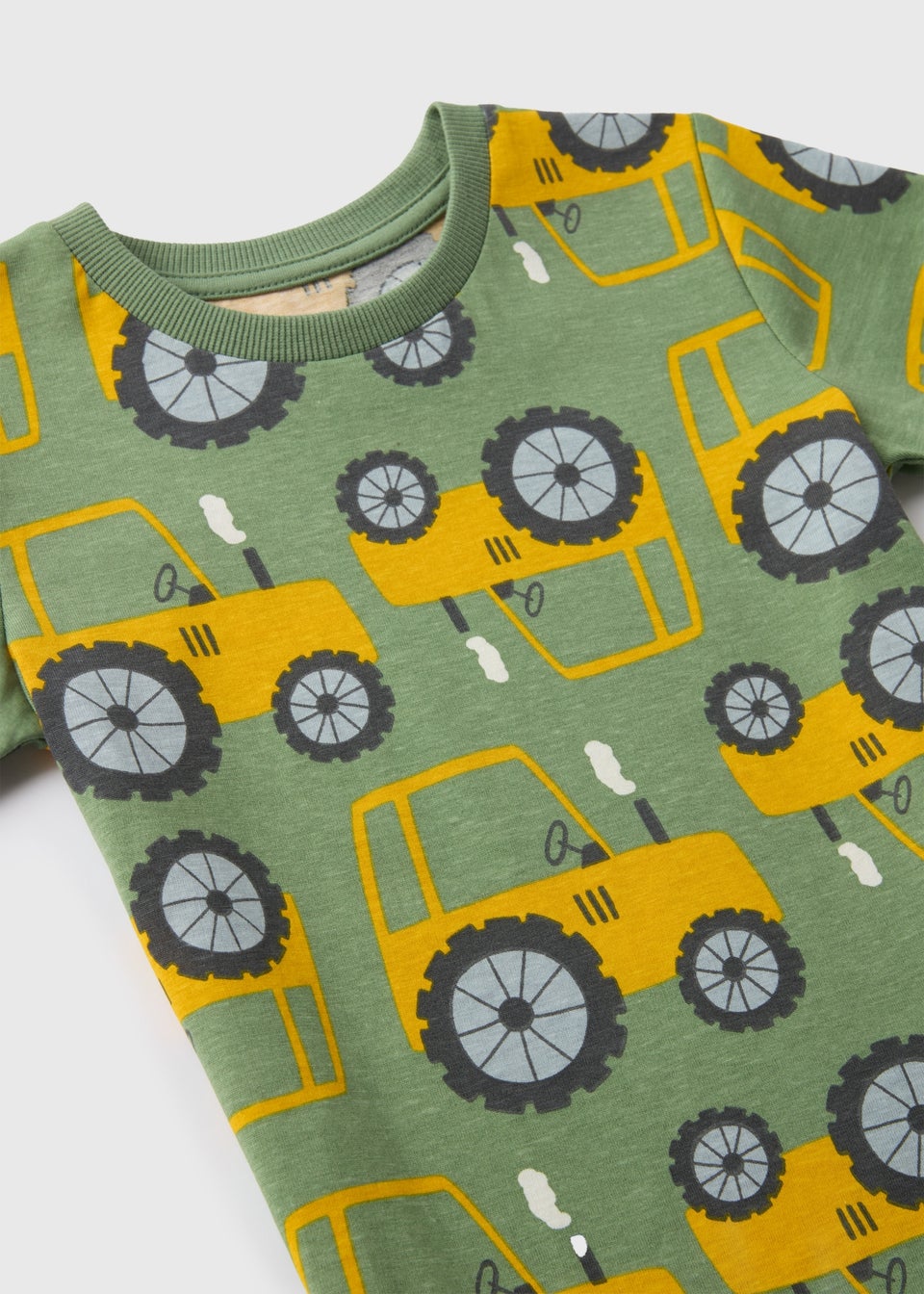 Boys Green Tractor Print T-Shirt (1-7yrs)