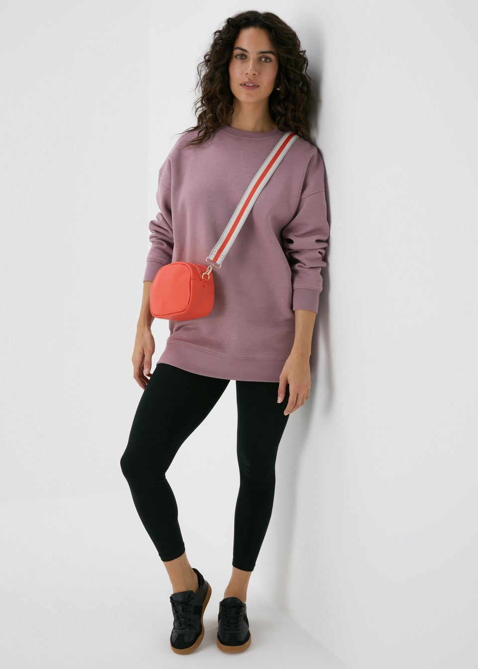 Purple Longline Sweatshirt