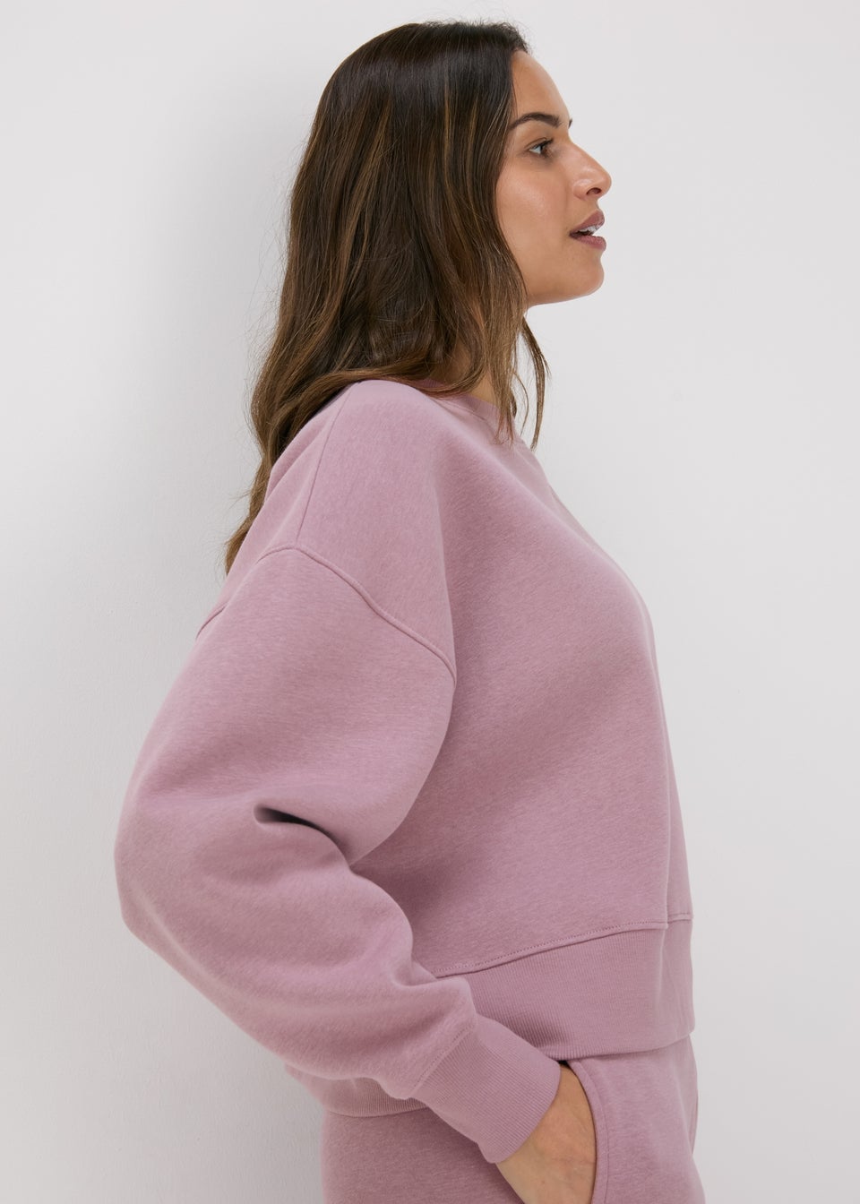 Purple Oversized Sweatshirt