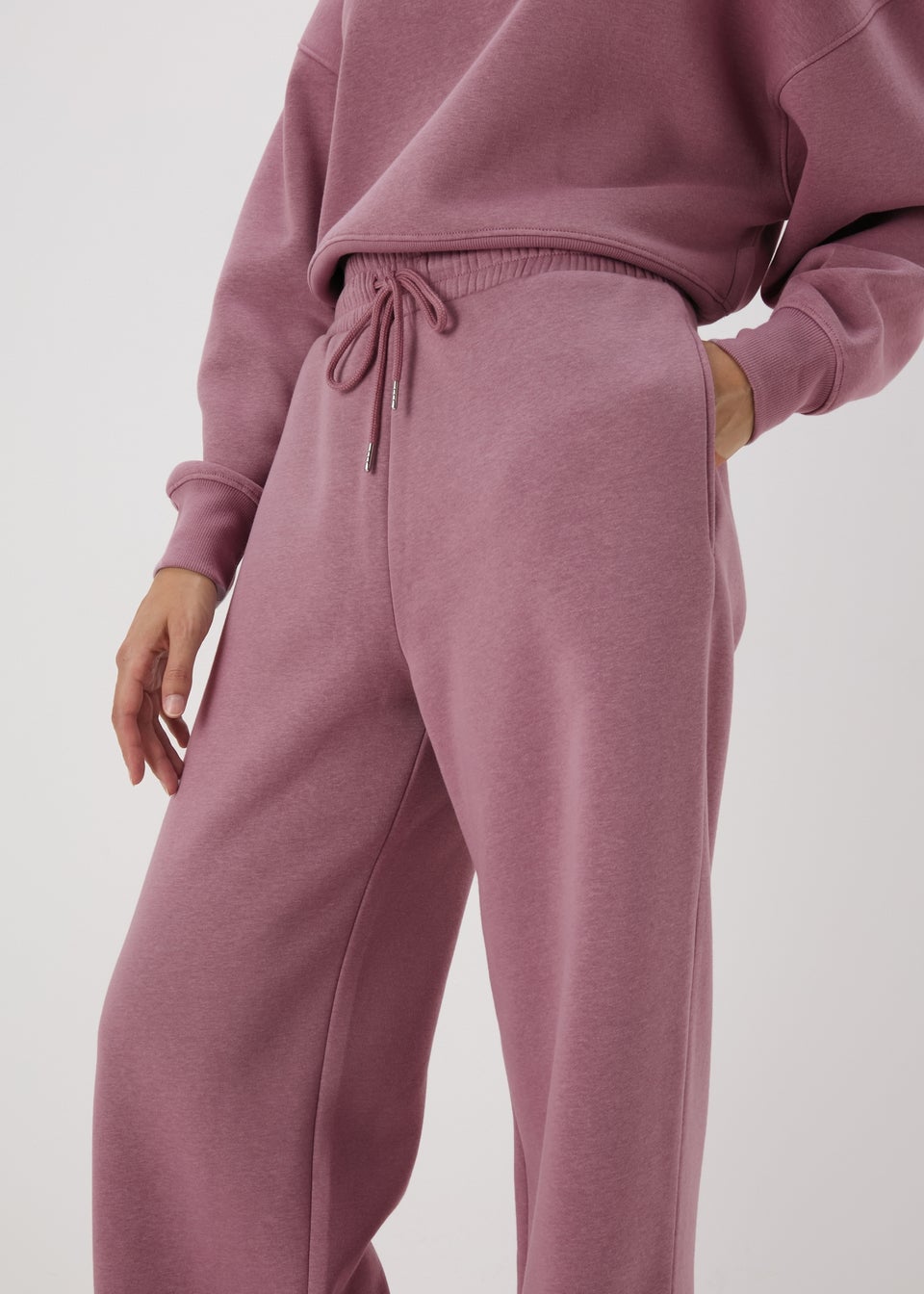 Purple Wide Leg Jogging Bottoms